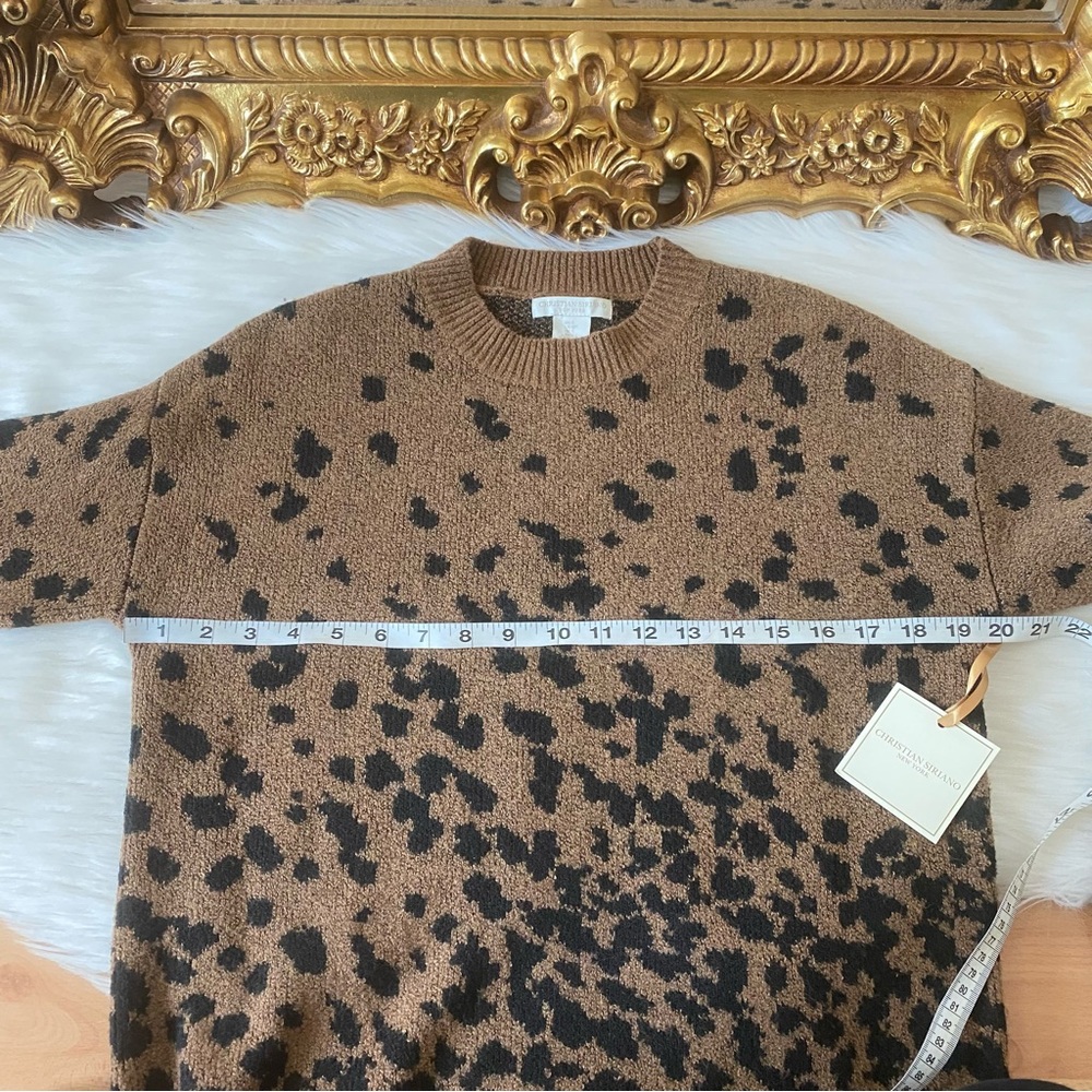 Christian Siriano New York Leopard Print Sweater - Picture 6 of 8